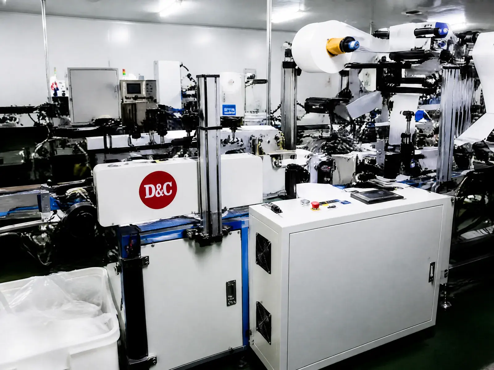 Mask production equipment in the Gunma factory